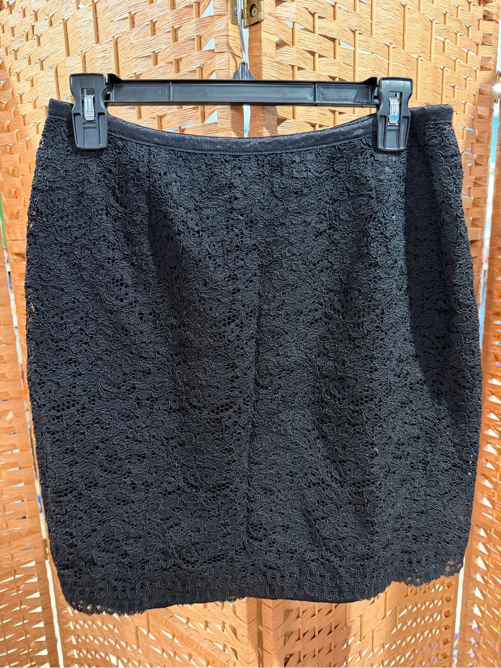 INC International Concepts Black Lace Mini Skirt